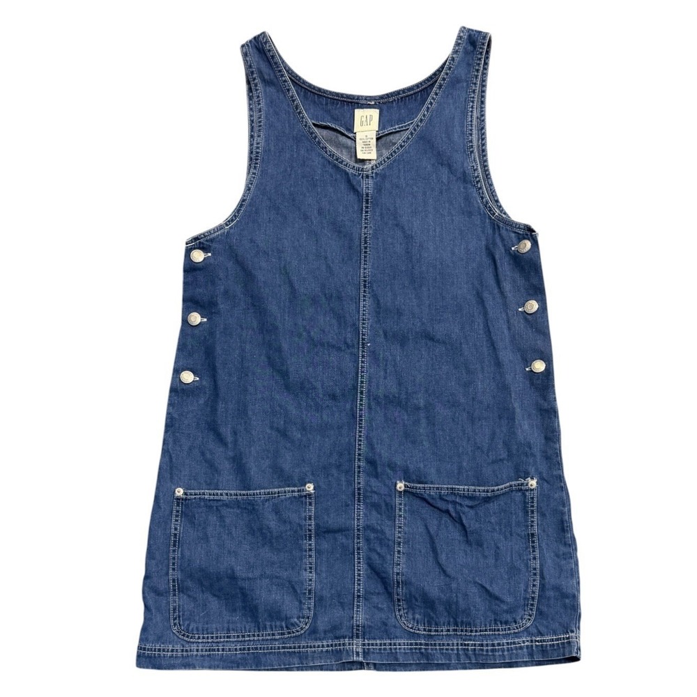 Gap Denim Dress Size Small Jeans Cotton Dresseralls Overalls Y2K 1990's Vintage